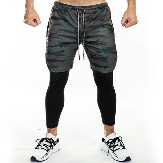 Running Sweatpants Shorts and Leggings 2 in 1